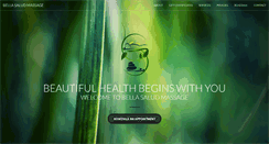 Desktop Screenshot of bellasaludmassage.com