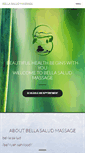 Mobile Screenshot of bellasaludmassage.com